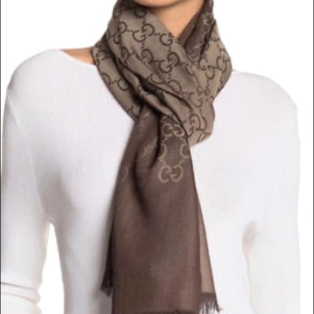 Gucci brown scarf - Picture 1 of 6